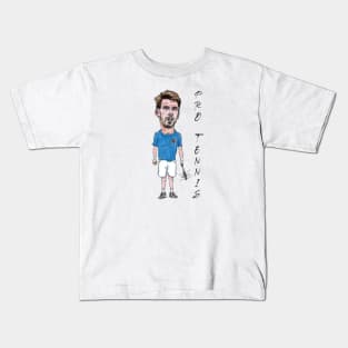 Cam Norrie pro tennis player caricature Kids T-Shirt